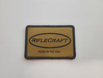 Woven Riflecraft patch with hook backing